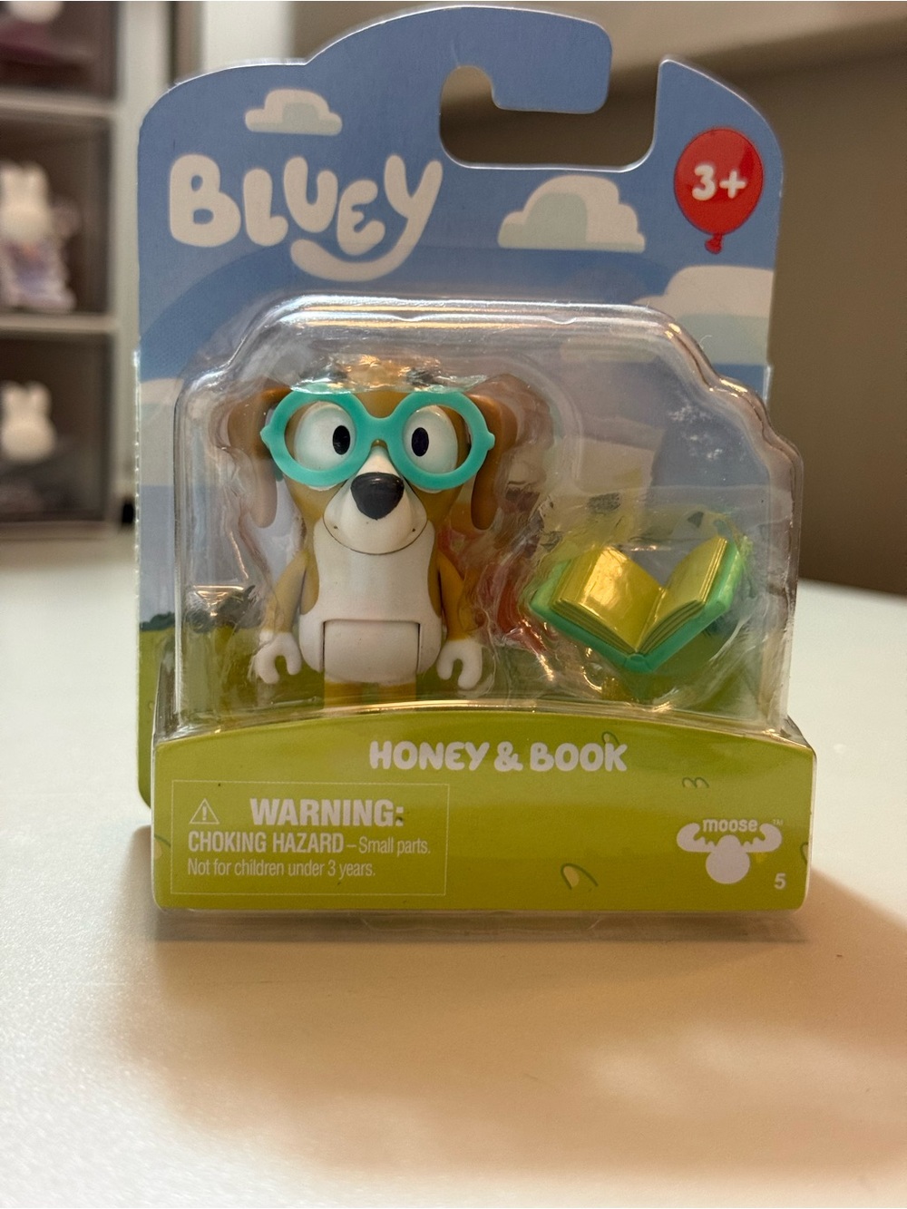 Bluey Honey and Book Story Starters Toy Figure Glasses Pretend Play Dollhouses